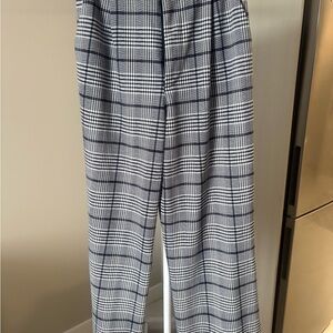Wet Seal Black and White Plaid Chino Pants